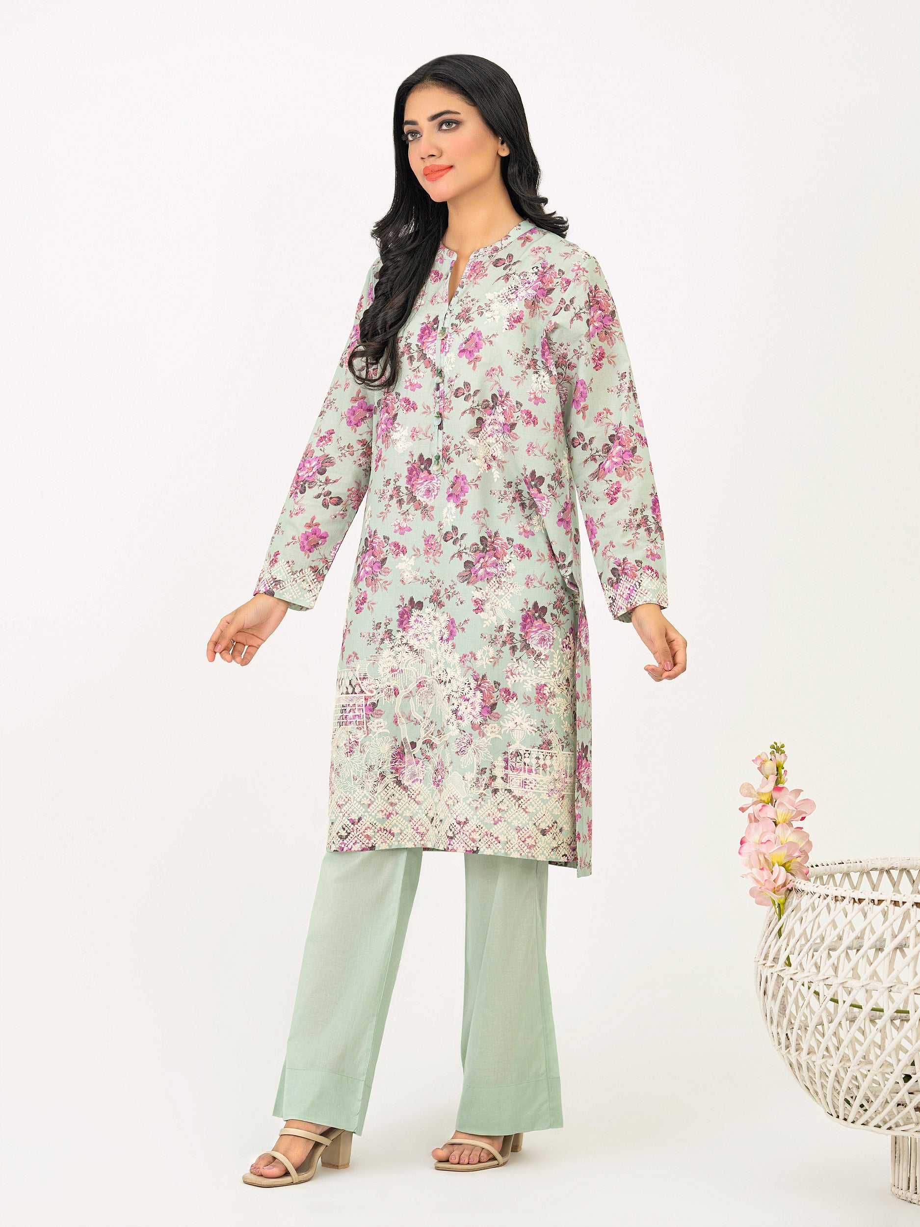 2  Piece Lawn Suit-Embroidered(Pret)